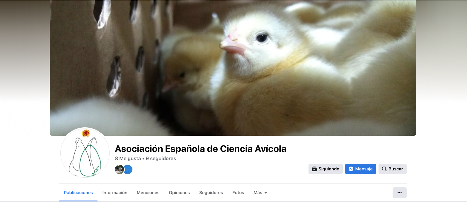 Nueva página de empresa en Facebook de la Asociación Española de Ciencia Avícola